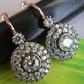 Chic Vintage Mandala Earrings Adorned with Dazzling Cubic Zirconia Inlay