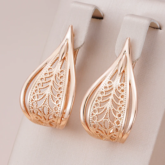 Luminous Hollow Stud Earrings for an Elegant Touch
