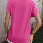 Women's V-Neck Chain Jacquard Short Sleeve T-Shirt 04509684