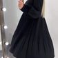 Adrienne - Tummy Covering Pleated Dress
