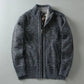 Harrison Plaid-Lined Knit Jacket
