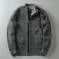 Harrison Plaid-Lined Knit Jacket