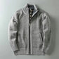 Harrison Plaid-Lined Knit Jacket