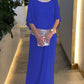 Round Neck Sequined Color-block Batman Short-Sleeved Shirt Wide-leg Pants Set