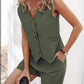 Stylish Casual and Business Vest and Shorts Set