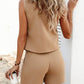 Stylish Casual and Business Vest and Shorts Set