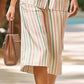 Cotton Linen Short-sleeved Shirt Skirt Two-piece Set