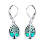 Stunning Opal and Sterling Silver Tree of Life Earrings for a Touch of Elegance